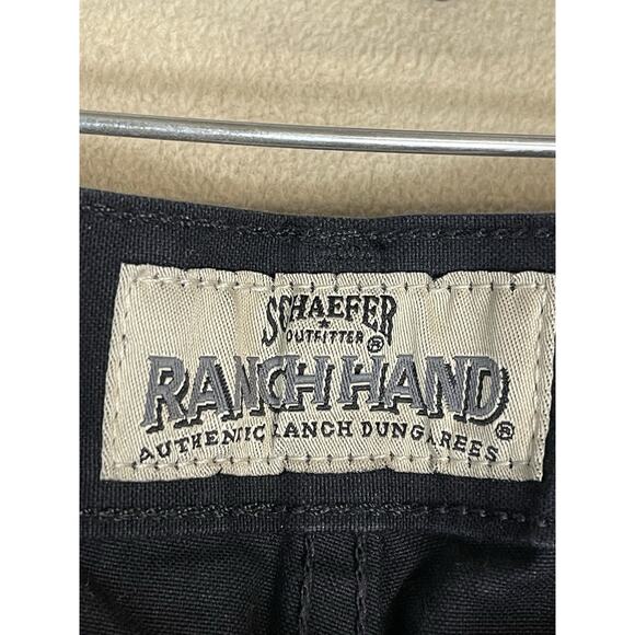 Schaefer Outfitter Pants Mens 44x34 Black Brushcloth Ranch‎ Hand Dungaree Pant - Picture 4 of 13